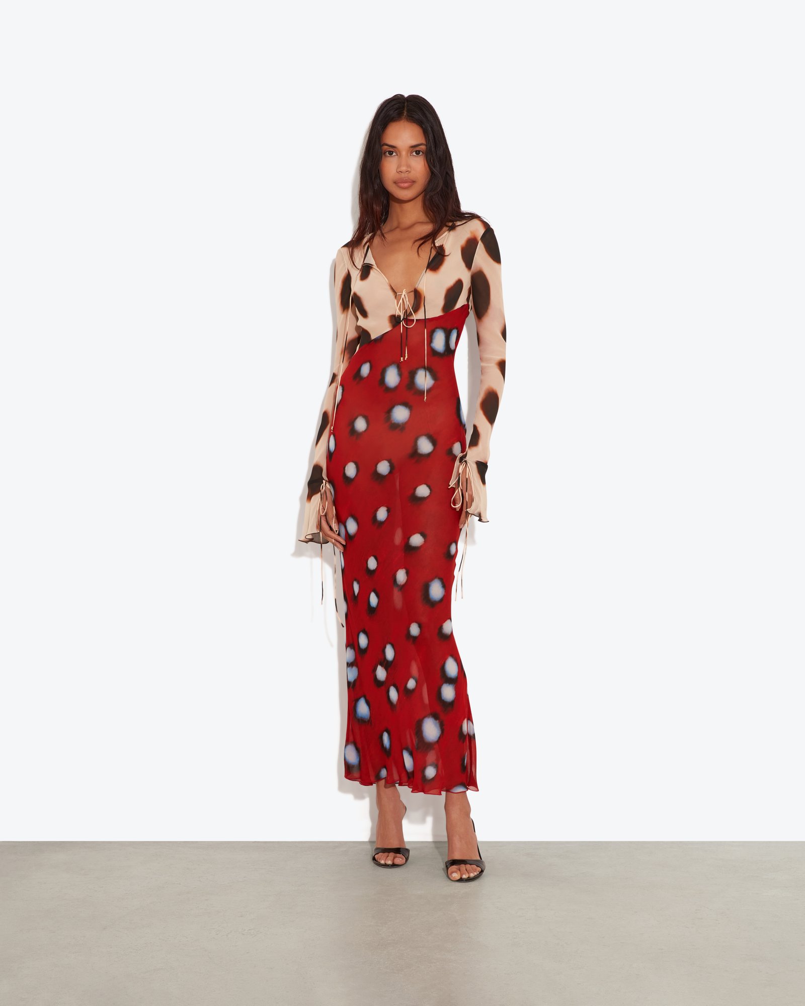 SABINE DRESS RED